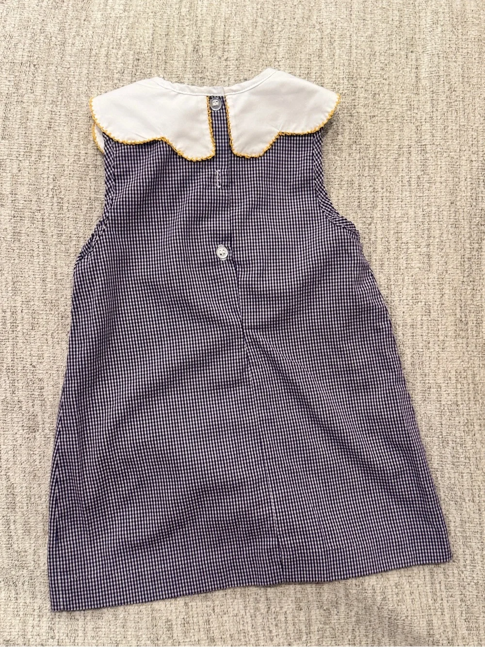 Krewe LSU football purple gingham dress